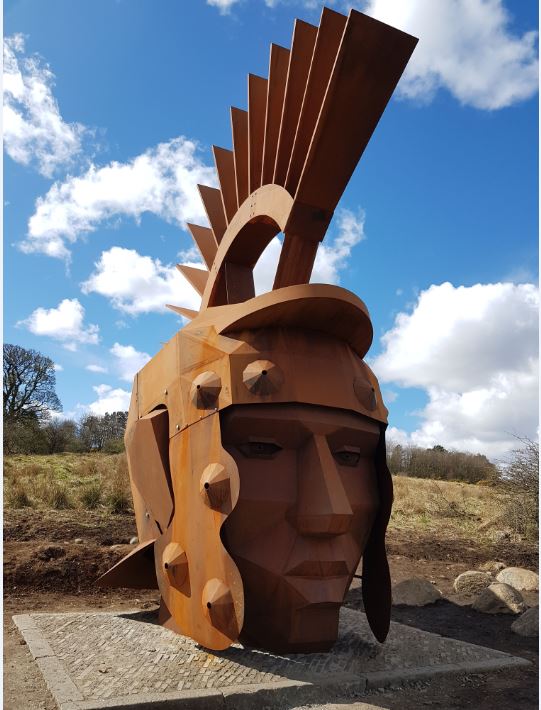 Roman themed sculpture and stone now on site North Lanarkshire Council